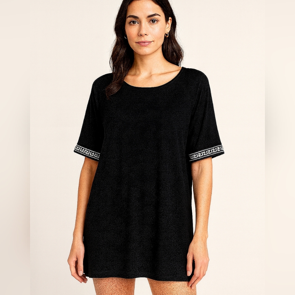 ENFOCUS  Black dress Size 8 rinstone Seelves Dressy Mini